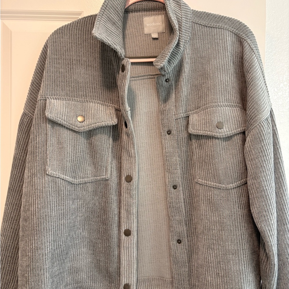 Dusty blue corduroy jacket